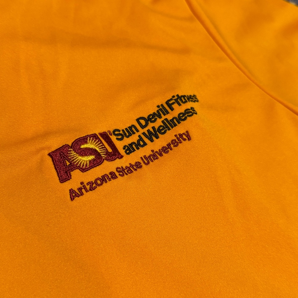 Adidas Arizona State University ASU Sun Devil Fitness Wellness Staff Polo Large - Picture 3 of 6